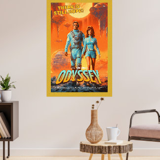 Poster Cartaz de Parede Inspirado em Filme Retro de Ficçã