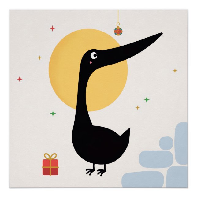 Póster Cartaz de Pato para o Meio do Outono (Frente)