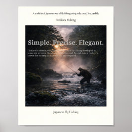 Poster Cartaz de Pesca Tenkara – Pesca com Mosca Japonesa