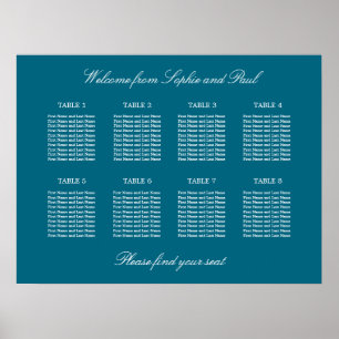 Poster Cartaz de Plano de Assentamento de Casamento de Me