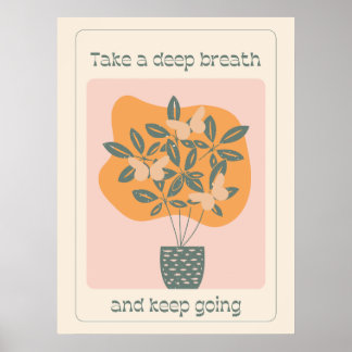 Poster Cartaz de Planta de Borboleta Inspirador