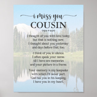 Poster Cartaz de Poema para Primo que Sinto Saudade