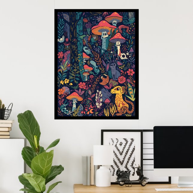 Poster Cartaz de pôster psicodélico (Escritório em casa)