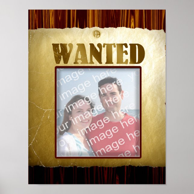 Poster Cartaz de Procurado do Velho Oeste (Frente)