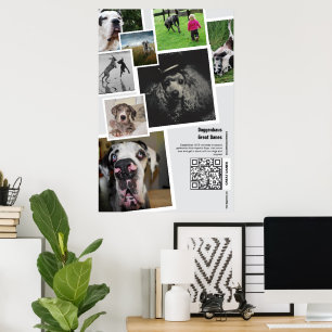 Poster Cartaz de Promoção de Canil de Great Dane Enorme
