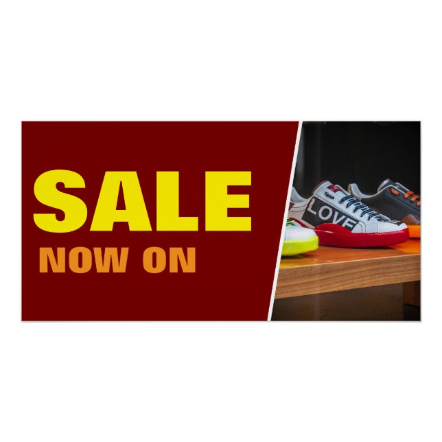 Póster Cartaz de promoção de venda personalizado brilhant (Frente)