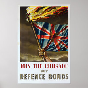 Poster Cartaz de Propaganda Britânico da Primeira Guerra 