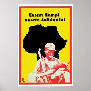 Poster Cartaz de propaganda da Alemanha Oriental Nossa so
