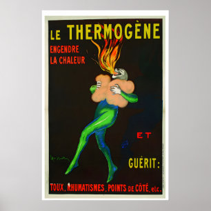 Poster Cartaz de propaganda da empresa farmacêutica Le Th