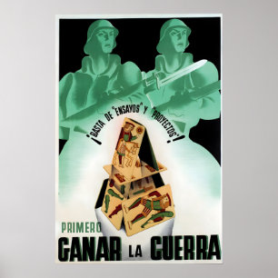 Poster Cartaz de Propaganda da Guerra Civil Espanhola Ven