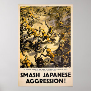 Poster Cartaz de Propaganda da Segunda Guerra Mundial Esm