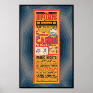 POSTER CARTAZ DE PROPAGANDA DE MÁGICO DE 1933, ETC