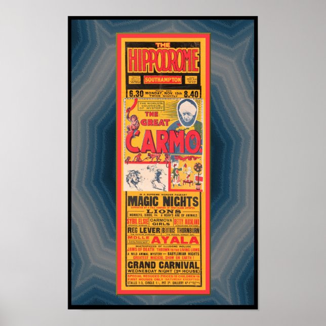 POSTER CARTAZ DE PROPAGANDA DE MÁGICO DE 1933, ETC (Frente)