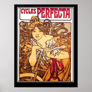 Poster Cartaz de publicidade vintage Cycles Perfecta