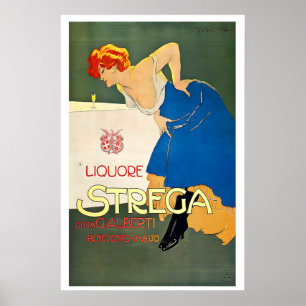 Poster Cartaz de Publicidade Vintage Licor Strega