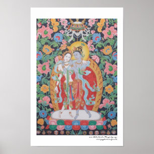 Póster Cartaz de Radha-Krishna