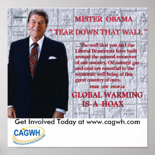 Póster Cartaz de Reagan