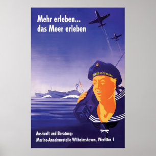 Poster Cartaz de Recrutamento Militar da Alemanha Ocident