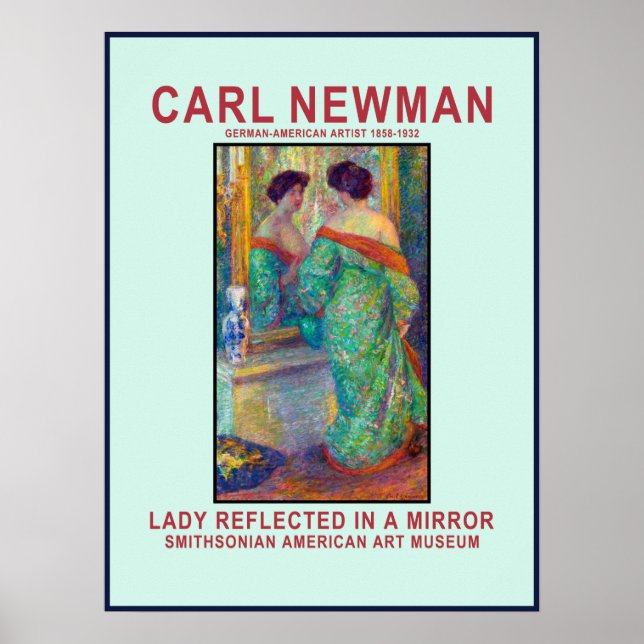 Poster Cartaz de Reflexão de Carl Newman (Frente)