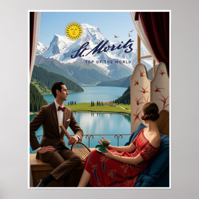 Poster Cartaz de Saint Moritz  (Frente)