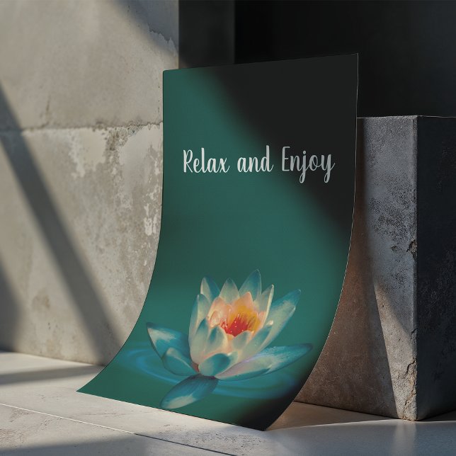 Poster Cartaz de Sala de Spa Calm Teal (Criador carregado)