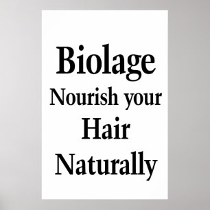 Poster Cartaz de Salão de Cabeleireiro Biolage Nourish Ha