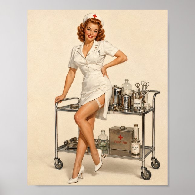 Poster Cartaz de Sally Monroe no Trabalho (Frente)