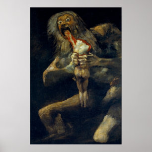 Poster Cartaz de Saturno Devorando seu Filho de Goya