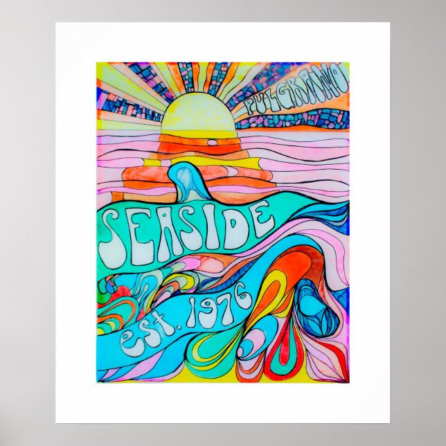 Poster Cartaz de Seaside 1976 (Frente)