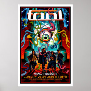 Poster Cartaz de Show do Tool Gig Matte  Arte Impressa. S