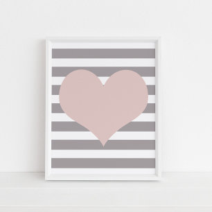 Poster Cartaz de Sinal de Amor Fofo