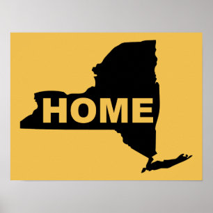 Póster Cartaz de Sinal de Casa de Nova York
