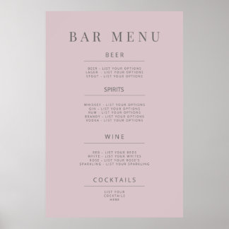 Poster Cartaz de Sinal de Casamento Minimalista Bege Suav