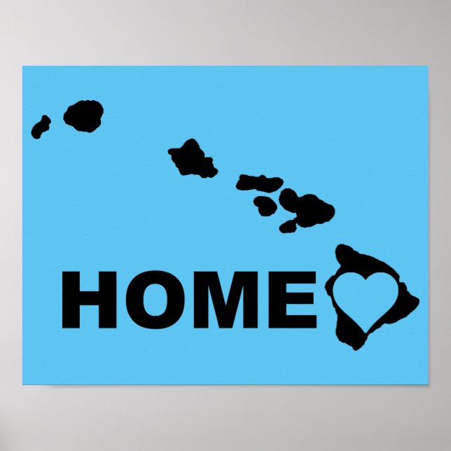 Poster Cartaz de Sinal de Hawaii Longe de Casa (Frente)