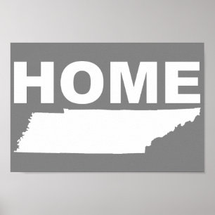 Poster Cartaz de Sinal de Tennessee Longe de Casa