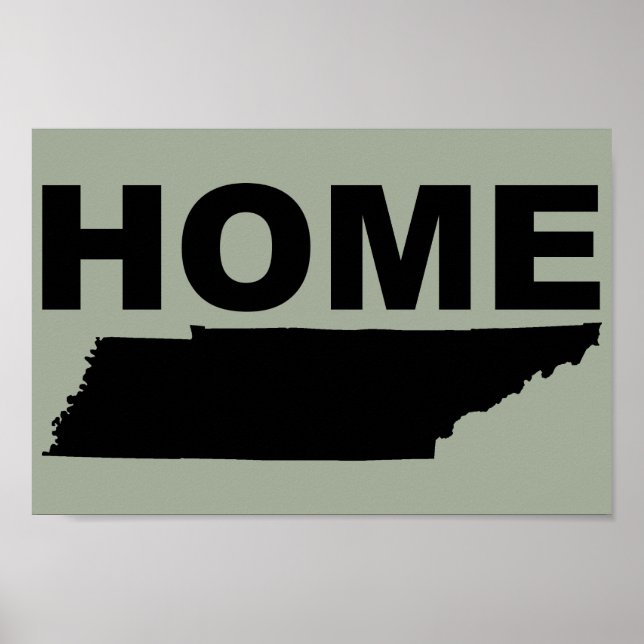 Póster Cartaz de Sinal de Tennessee Longe de Casa (Frente)