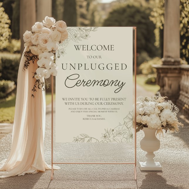 Poster Cartaz de Sinalização de Cerimônia de Casamento Bo (Criador carregado)