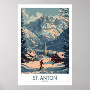 Poster Cartaz de St Anton Áustria 1