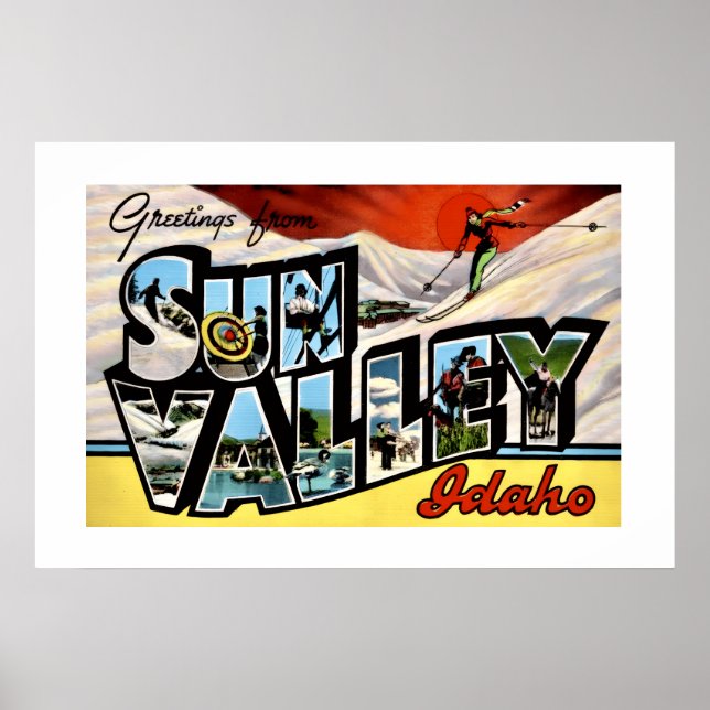Poster Cartaz de Sun Valley Idaho 20x30 (Frente)