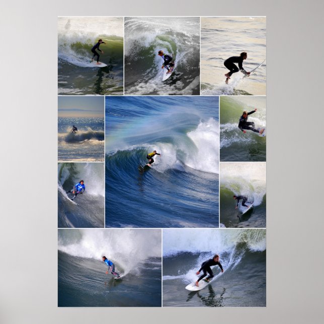 Póster Cartaz de Surfistas da Califórnia (Frente)