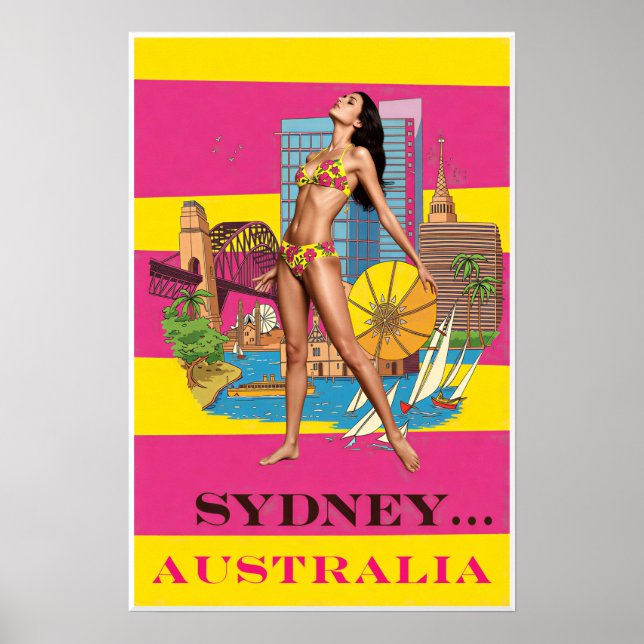 Poster cartaz de Sydney, Austrália (Frente)