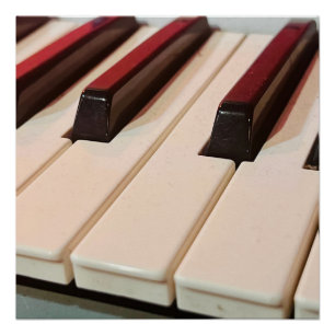 Póster Cartaz de Teclado de Piano