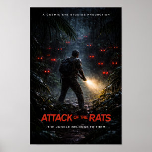 Poster Cartaz de Terror de Sobrevivência na Selva – Cosmi