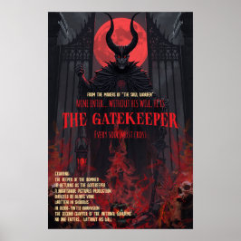 Poster Cartaz de Terror Gótico A Arte da Parede do Guardi