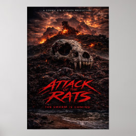 Poster Cartaz de Terror Paisagem Craniana – Olho Cósmico