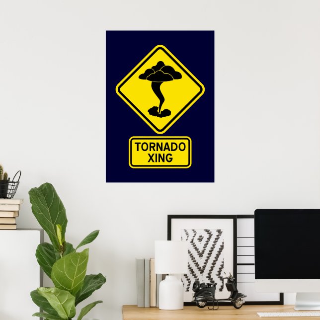 Poster Cartaz de Travessia de Tornado (Escritório em casa)