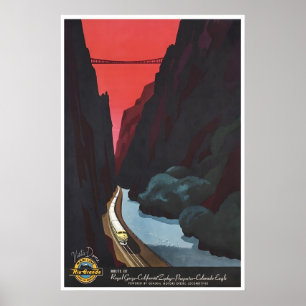 Poster Cartaz de Trem da Colina de Bern Arte de Locomotiv