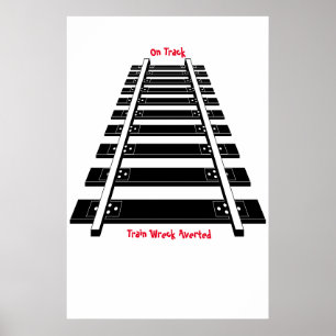 Poster Cartaz de Trilhos de Trem
