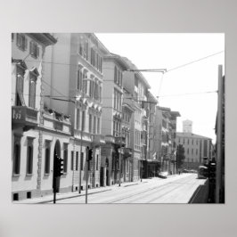 Póster Cartaz de Trilhos de Trem Italianos