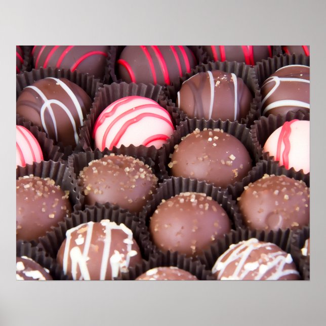 Póster Cartaz de Trufa de Chocolate (Frente)